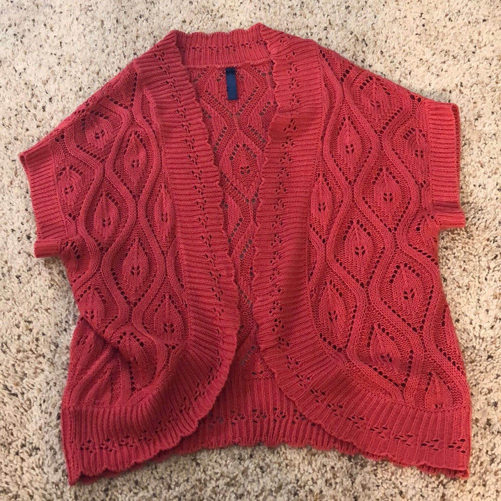 Crochet 🧶 shrug pink